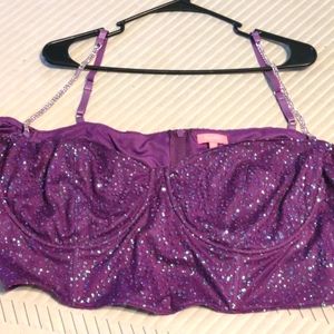 Sugar thrillz purple sequin top